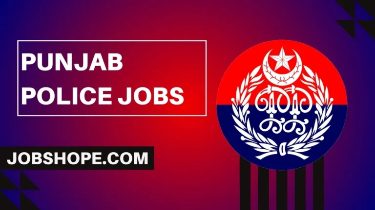 Punjab Police Jobs 2024 Application Form