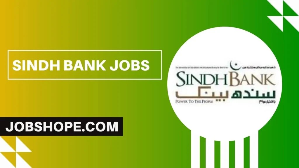 Sindh Bank Jobs 2024 Apply Online 